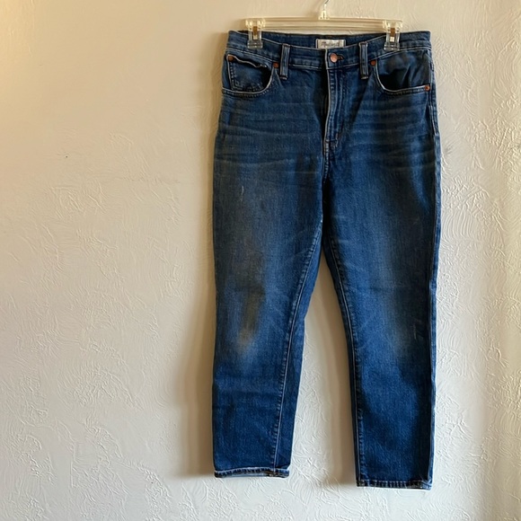 Madewell, high rise, slim, crop, denim. Size 29. - Picture 1 of 3